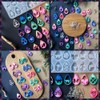 KOTEDUA Keychain Resin Molds Silicone with Hole, 28pcs UV Resin