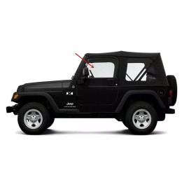 NAGD Fits 1997-2006 Jeep Wrangler/ T J 2Door Driver Side Left Front Door Window Glass