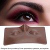 Eye Makeup Practice Board Closing Eyes Reusable Silicone Mannequin Face