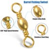 Fishing Barrel Swivels Saltwater Swivel - 60pcs-120pcs Copper Fish Swivels