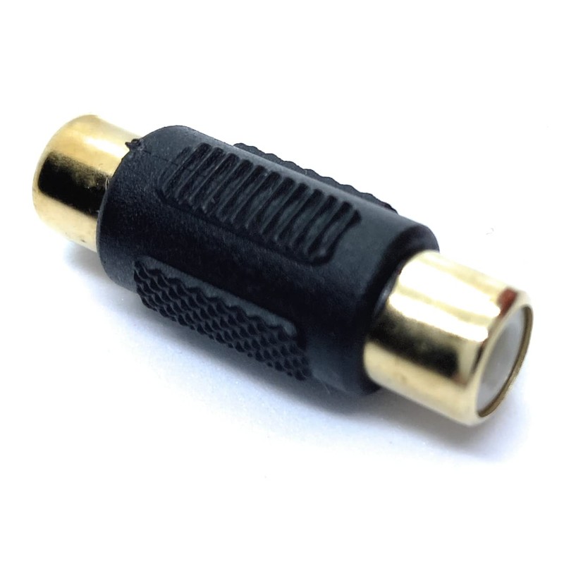 RCA to RCA Coupler Adapter, Socket to Socket for Audio