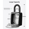Puroma Key Lock Box, 4-Digit Combination Key Storage Lockbox, Portable