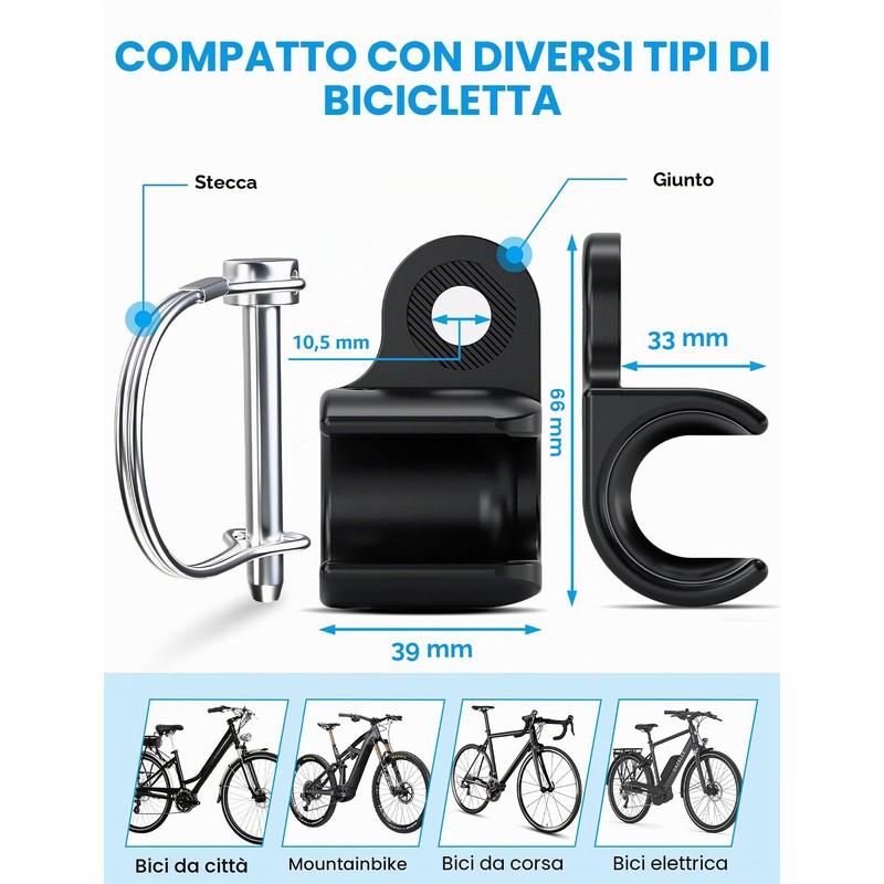 COICER rimorchio, rimorchio per bicicletta, rimorchio per cani per bicicletta