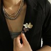 LUOEM Pin Maple Leaf Brooch Jewelry Corsage