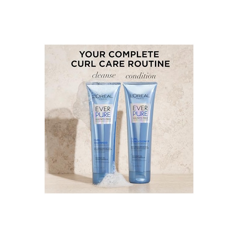 L'Oreal Paris, Ever Curl Acondicionador Libre De Sulfatos 250 Ml