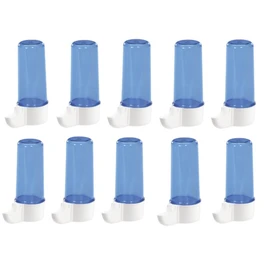 Moondown Farm 10 x 110cc Cage Drinkers Blue Anti Algae for Finches, Canary, Budgies etc