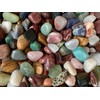 1/2 LB Assorted Tumbled Stones, Polished Natural Assorted Gemstone, Assorted