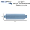 RecPro RV Water Filter with Optional Flexible Hose Protector (2