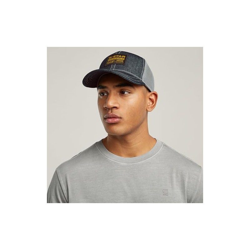 G-Star Men's Embro Baseball Trucker Cap, Blue (raw Denim D21247-E023-001),