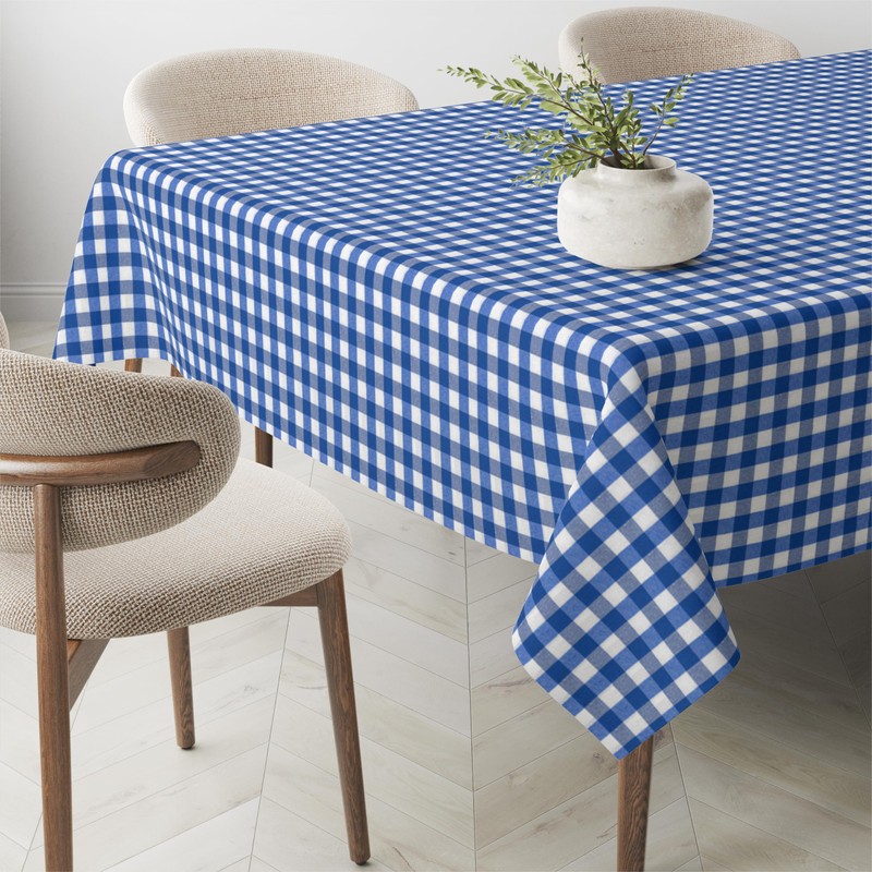 Martina Home TEFLONATED TABLECLOTH MADE Vichy Royal 240 x 140