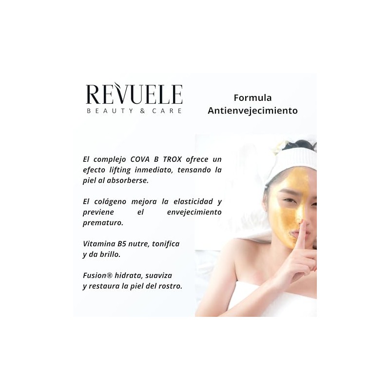 Revuele Color Masks Mascarilla Dorada Efecto de Elasticidad 80Ml