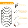 Pack of 10 80 mm Goods Ring Large Metal Ring