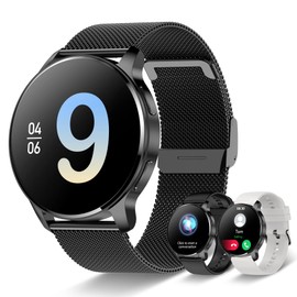 Smart Watch for Women (Make/Answer Call), 1.32" HD Full Touch Screen Smartwatch for Android iOS Phones Waterproof Fitness Tracker with AI Voice Control Heart Rate Sleep Pedometer, Gifts for Women