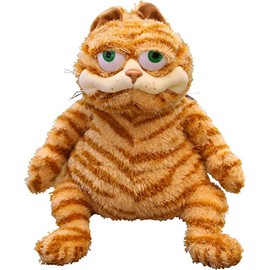 Fat Orange Cat Plush Fat Kitten Stuffed Toys 20 cm Lifelike Yellow Tabby Cat Realistic Kitten Toy for Boys and Girls Children Christmas Birthday Gift