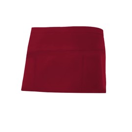 Velilla Delantal Corto Comandero Short Apron, Garnet red, One Size
