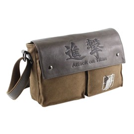 CoolChange Reconnaissance Troop Logo Canvas Bag, brown