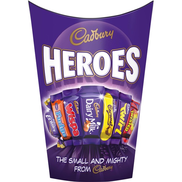 Cadbury Heroes Chocolate Mix - Delicious Creamy Chocolate in Colourful Mix - Varied Mix of Finest Sweets - Perfect for Share!