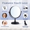 MIRRORVANA 15X Magnifying Tabletop Mirror on Stand - Dual Sided