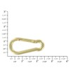 Buckleguy.com B9757 Natural Brass, Carabiner, Solid Brass-LL