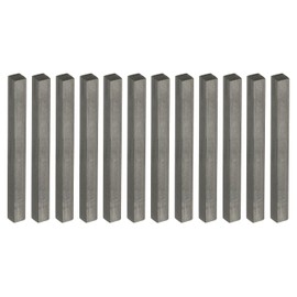 PATIKIL Compressed Charcoal Sticks, 12 Pack 6B Grade Art Supplies Sketch Square Stick for Artist Drawing Sketching Shading Painting, Black