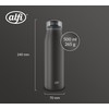 alfi ISO Bottle 500 ml, Black, Insulated Stainless Steel Drinking