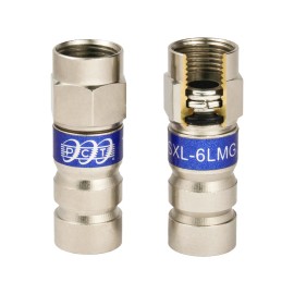 PCT PCT-TRSXL-6LMG RG6 Coaxial Cable Compression Fitting Connectors (QTY 50)
