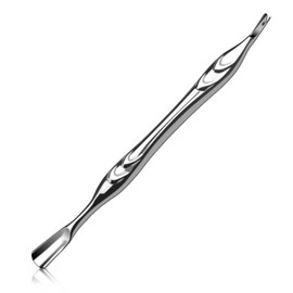 2-in-1 Cuticle Pusher and Trimmer Tool, Stainless Steel Cuticle Remover and Cuticle Cutter, Nail Care Tool for Manicures & Pedicures