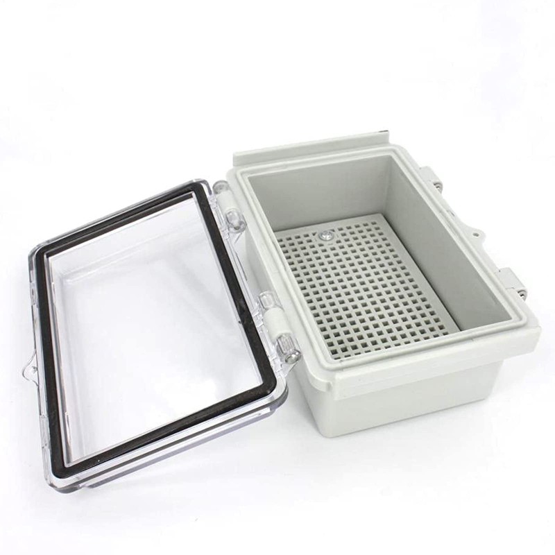AcbbMNS IP67 Waterproof Junction Box with Clear Hinged Lid, ABS