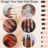 80/80 Grit Coarse Nail Files Set, 12Pcs Professional Double-Sided Washable