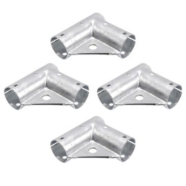 2" (1 7/8" OD) x 2" (1 7/8" OD) Chain Link Fence Gate Corner | Pressed Steel Gate Corner | Gate Elbow | Pack of 4