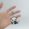 Cute Panda Keychain Charm Accessories Animal Panda Key Chain Ring
