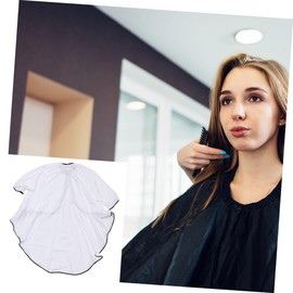 TOVINANNA Professional Hairdressing Cape Sleeves Barber Gown for Men and Women Full Hair Cutting Apron Static Design White
