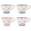 Something Different Polka Splodge Teacup, Ceramic, Multi-Colour, 11.6 x 14.4