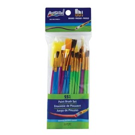 ArtSkills Paint Brush Set, Assorted Brushes, 25 Pieces (PA-1986)
