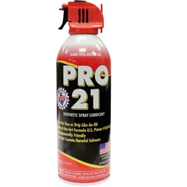 Pro 21 Synthetic Spray Lubricant Multi-Purpose No-Drip Formula Great for use with Anything Garage Door Springs Rollers Hinges and Locks