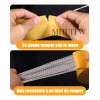 2pzs Cintas Doble Cara Extrafuerte De Tela 10m,ancho 2cm+5cm Amarillo