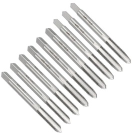 sourcing map 3 Set Metric Hand Tap Set, M5 x 0.8 H2 Thread Taper + Plug + Bottom Taps, High Speed Steel (HSS) Screw Threading Tapping Tool Kit