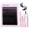 Eyelash Extensions Set, Natural 60D Eyelash Clusters, D Curl, Lash