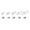 Fishing Lock Snaps Barrel Swivel #0#1#2#3#4 with Box Pack of