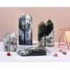 VIZYTOU Large Heaing Crystal Stone Tower Two Pointed Wand Column