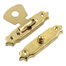 Zangc Jewelry Box Hardware Accessories Vintage Latch Box Clasp 1.02x0.62 inches Yellow Used for Jewelry Decorative cabinets Wine Boxes toolboxes cabinets for Decorative Purposes 12PCS