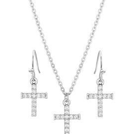 Montana Silversmiths Unwavering Cross Jewelry Set - JS4543