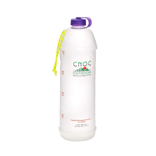 Cnoc Outdoors Vesica 1L Foldable Bottle (Purple)