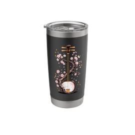 Shamisen Japanese String Instrument With Flowering Tree Stainless Steel Insulated Tumbler