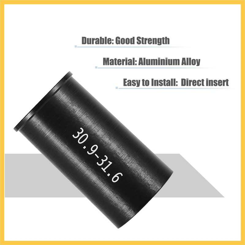 BULLSPANN Seat Post Bicycle Tube Adapter for 30.9mm to 31.6mm