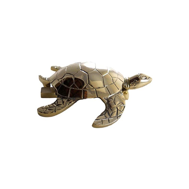 Large Solid Brass Sea Turtle Doorknocker