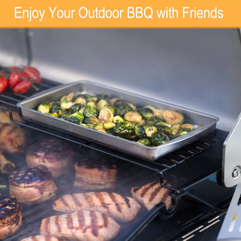Hisencn Grill Cooking Grates for Char Griller Charcoal Grill 1624