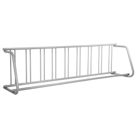 All Steel Grid Bike Rack with 9 Holders 111\" Length Floor Stand Single Side Storage for Garages Streets Yards-for BikesBicycle Capacity: 9 Vehicles