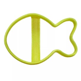 AJT YELLOW GOLDFISH GOLD FISH 2.5 INCH OUTLINE COOKIE CUTTER MADE IN USA PR4971