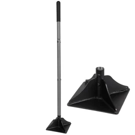 Walensee Steel Tamper with 48 inch Handle 8"x8" Garden Tamper with Rubber Grip All-Steel Heavy Duty Tamper Tool for Leveling Ground Gravel Soil Asphalt Sand Installing pavers and Repairing Blacktop